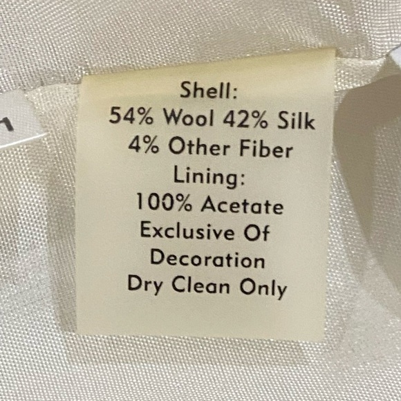 NWT Ann Taylor sleeveless beaded metallic wool/silk dress above the knee size 6 - Picture 12 of 13